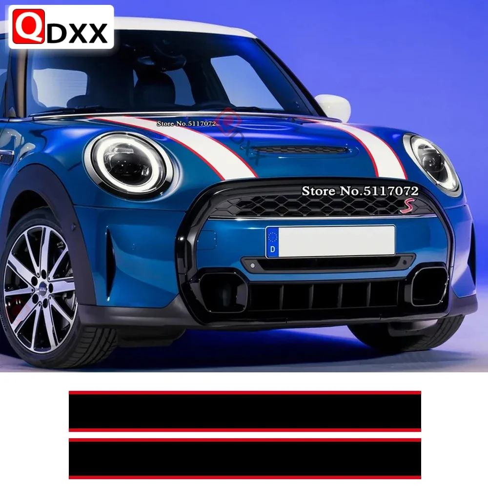 

Car Hood Decal Engine Cover Rally Line Bonnet Stripe Sticker For MINI Cooper R55 R56 R57 R58 R59 R60 R50 R52 R53 F54 F55 F56 F60