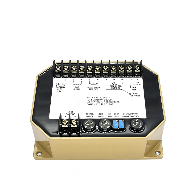 

Generator Parts Diesel Engine 3 Speed Controller 4296674 Circuit Slide Gear Speed Governor Speed Control Unit 4296674