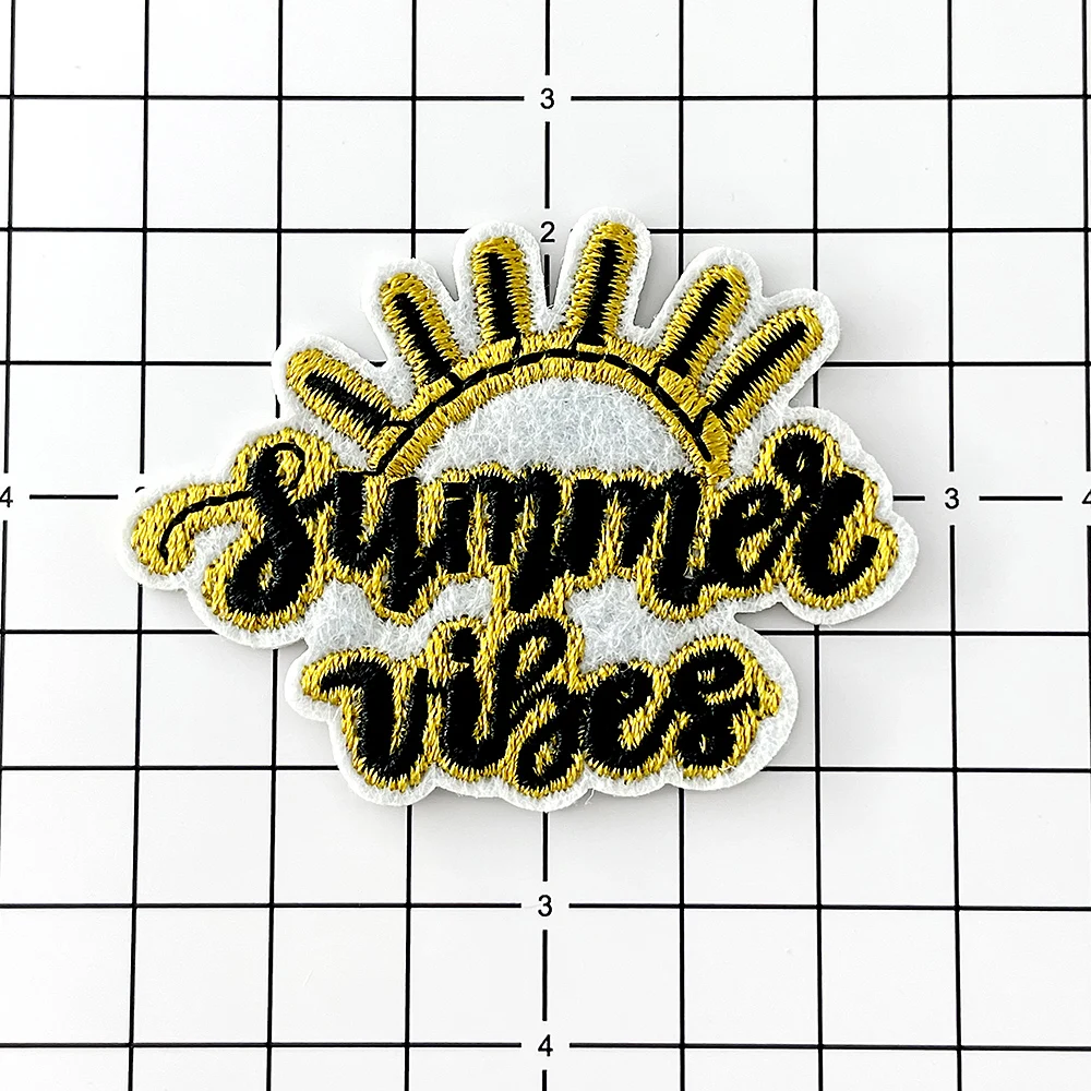 Summer Clothing Vibes - Summer Vibes Aufnäher: Bestickte Patches für