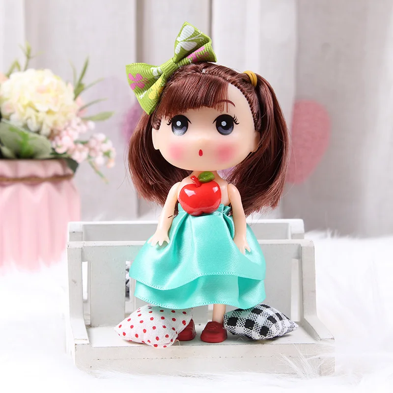 12cm cute mini doll pendant, children's toy, birthday gift