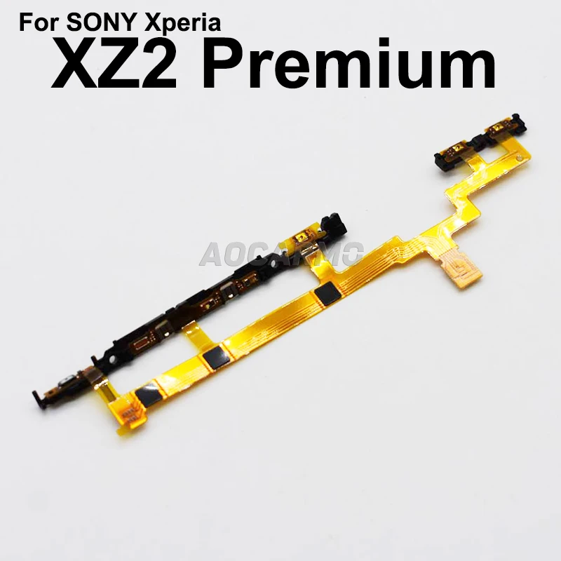 Aocarmo For Sony Xperia XZ2 Premium H8116 H8166 XZ2P Power Button On/Off Volume Camera Switch Connector Ribbon Flex Cable