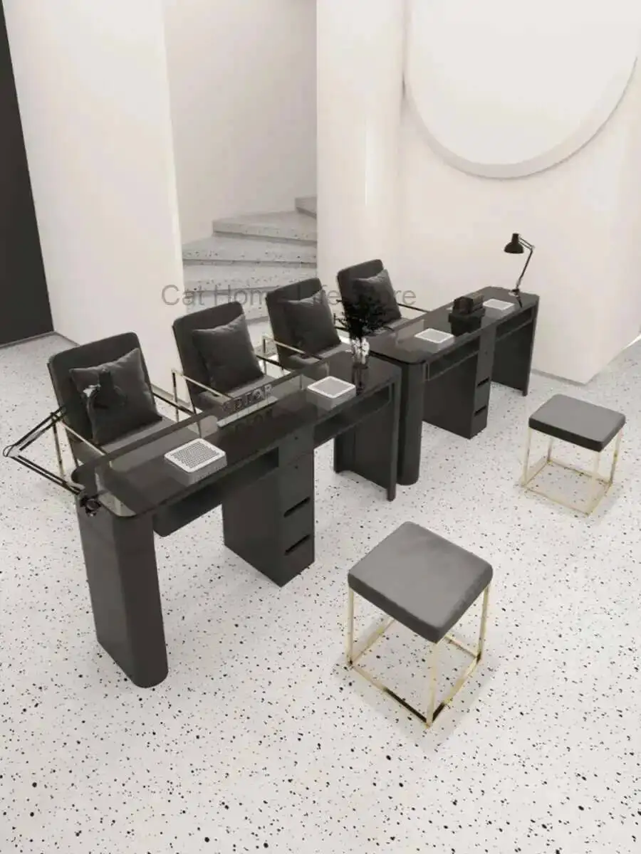 

Manicure Table Màicure Tables Professional Cheap Nail Acrylic Barber Cosmetic Salon Economic Portable Extractor Nails Designer