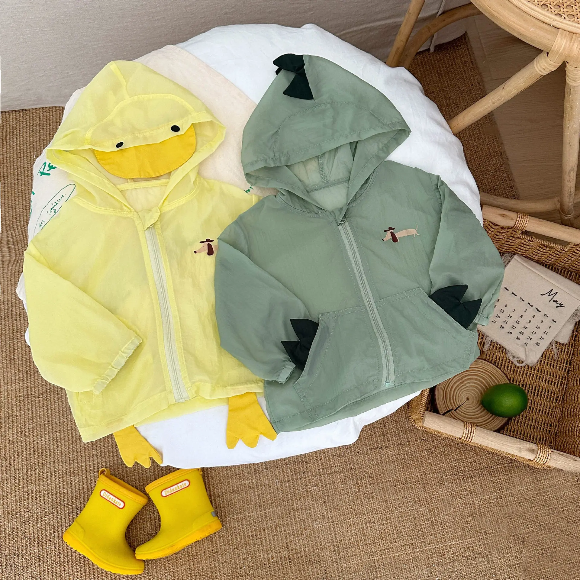 

Baby Summer Thin Sunscreen Clothes for Boys and Girls Cartoon Cute Air Conditioning Clothes Baby Casual Jacket