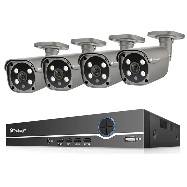 Customized HD 5MP 8CH Poe NVR Camera Kit Face Detection IP Camera System Video Surveillance IR Camera