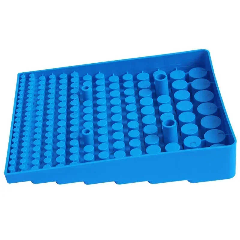 1pc 187 Griglia Fresa Punta da trapano Scatola di Immagazzinaggio Strumento CNC Organizzatore Posizionatore di Plastica Alesatore Barile Telaio