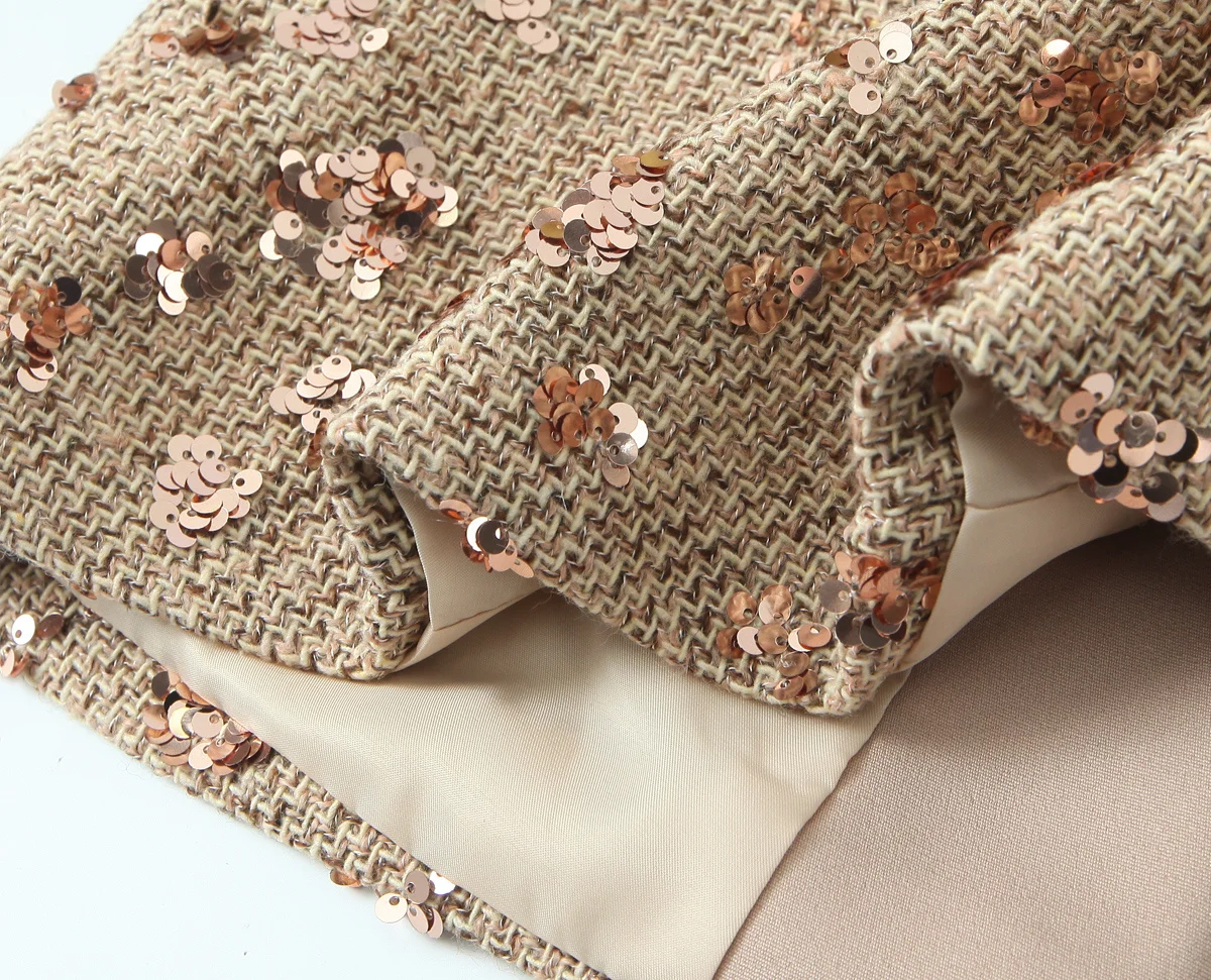 سترة نسائية شتوية جديدة لعام 2025 غير رسمية عصرية لكامل الجسم مزينة بالتر وحزام جانبي مكشكش ورقبة على شكل حرف v وأكمام طويلة #5