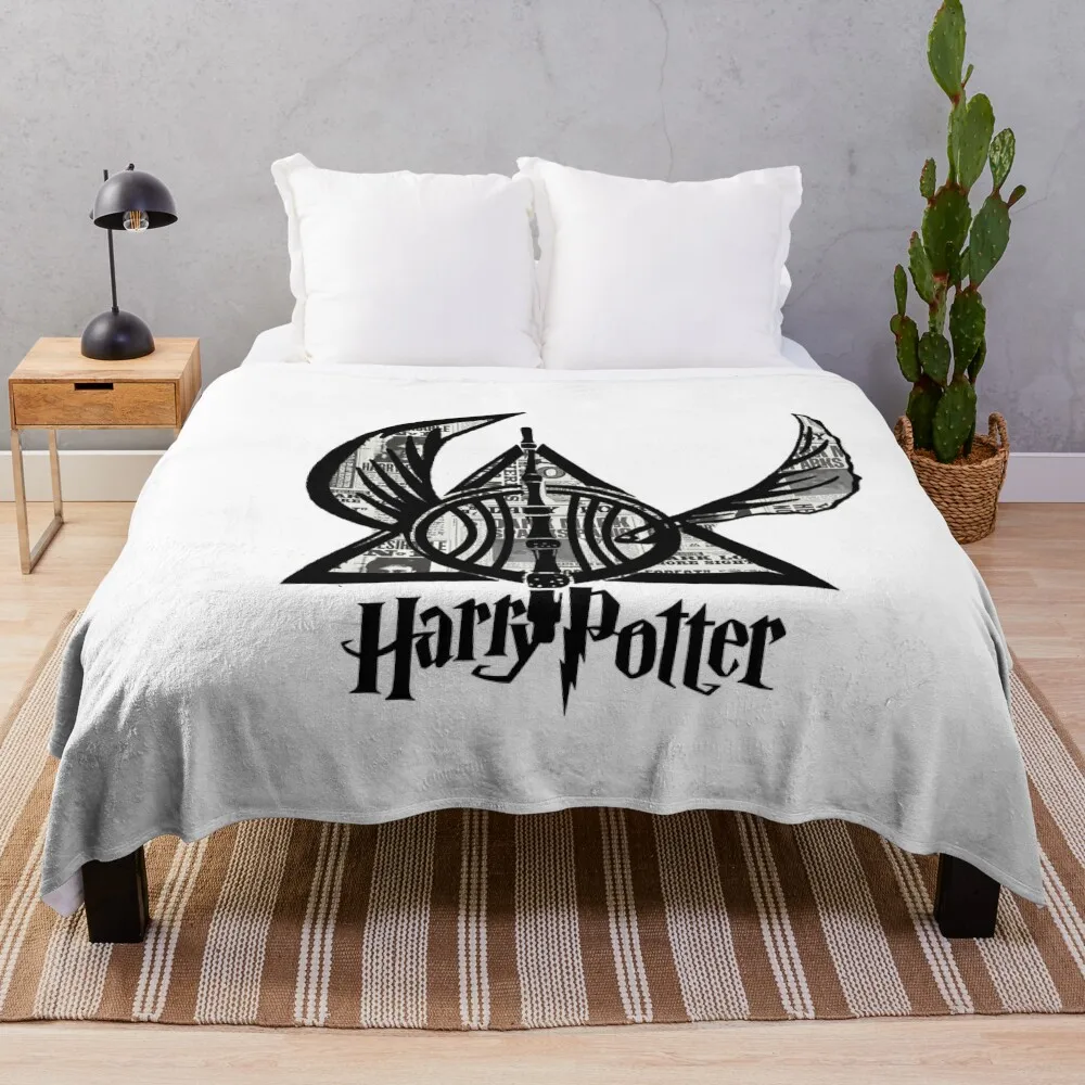 Deathly Hallows Throw Blanket manga Luxury Designer Moving Blankets