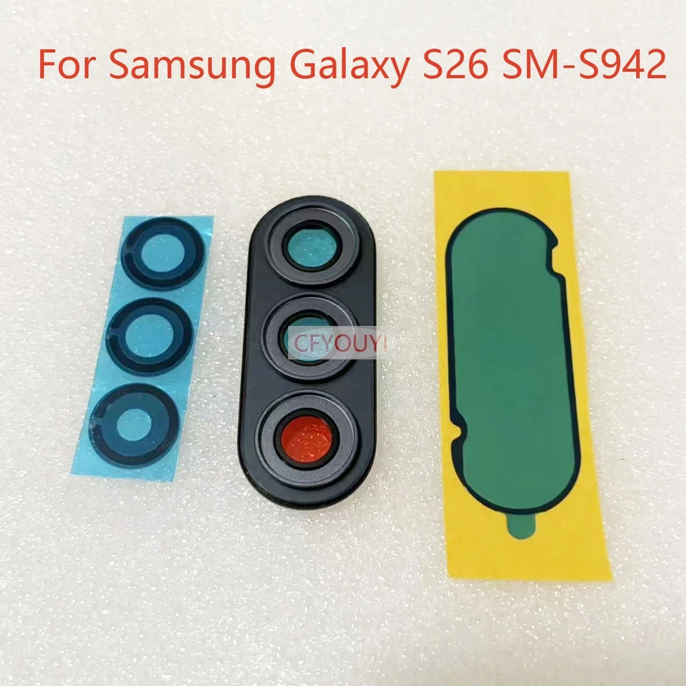 Back Camera Lens For Samsung Galaxy S26 S942 Back Camera Lens Ring Cover with Glass Lens