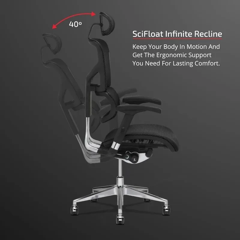 Executive Task Chair - Ergonomic Office Chair w/ Dynamic Variable Lumbar Support