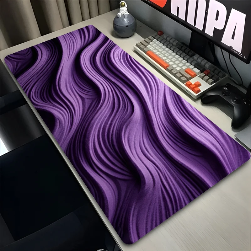 Large Mouse Pad Gamer Home Computer HD Mousepad Cool Keyboard Pad Anti Fray Gaming Carpet Purple