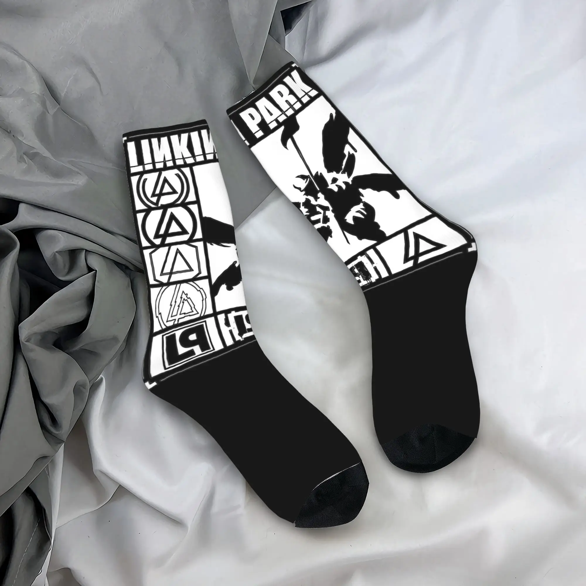 Heren Dames Linkin-Parks Rock Band Tour Sokken Antislip Stijlvolle Hip Hop Sokken Verrassing Cadeau Idee