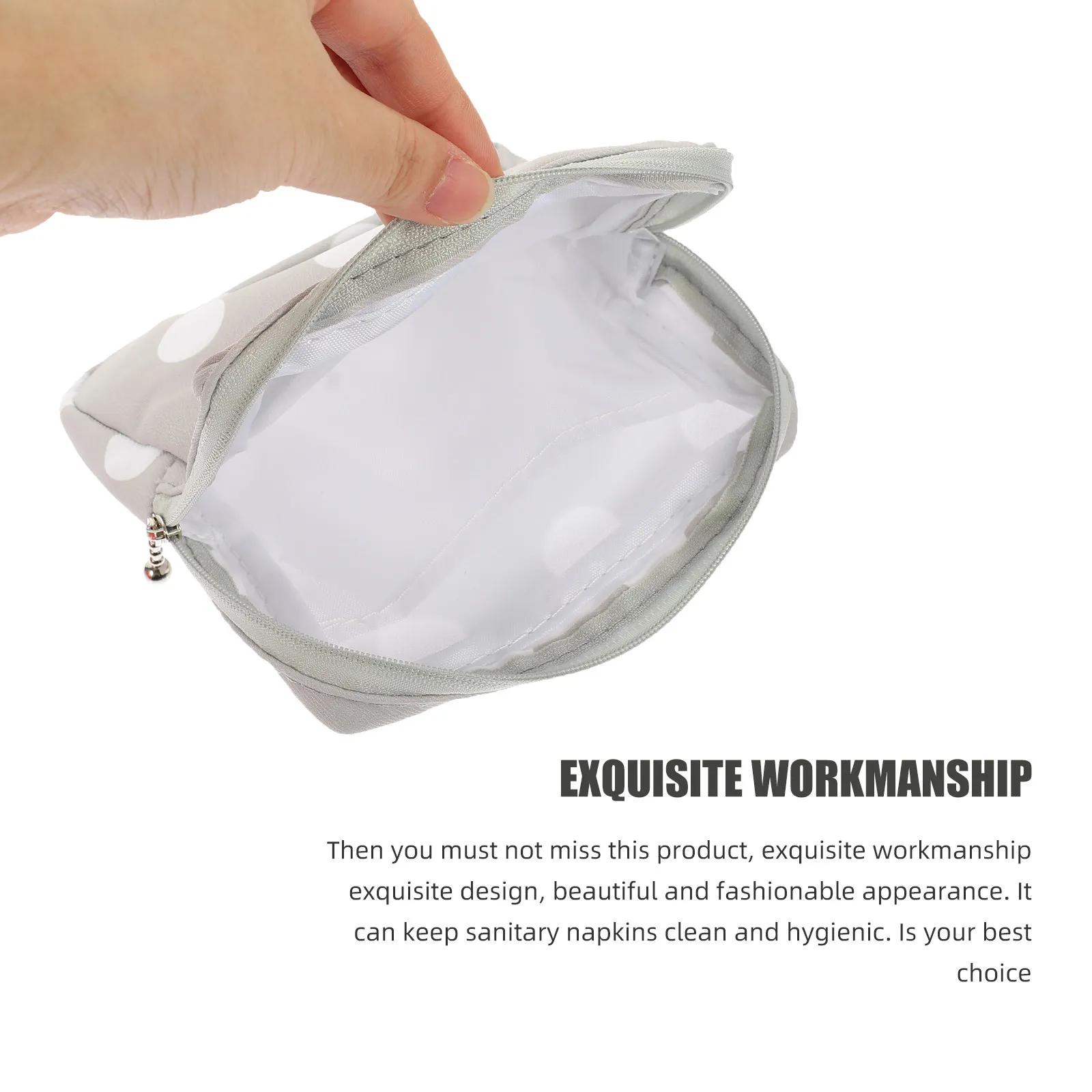 4Pcs Feminine Sanitary Napkin Bag Thickened Travel-Friendly Period Storage Pouch for Tampons Coins Cards Lipstick Menstrual Pad