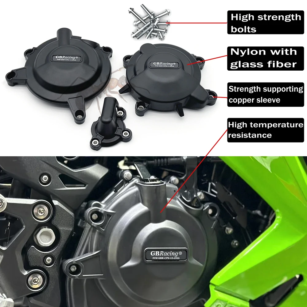 

GB Racing For Kawasaki NINJA 500 ninja500 2024 Engine Cover Protection Case GB Racing MotorcyclesCase
