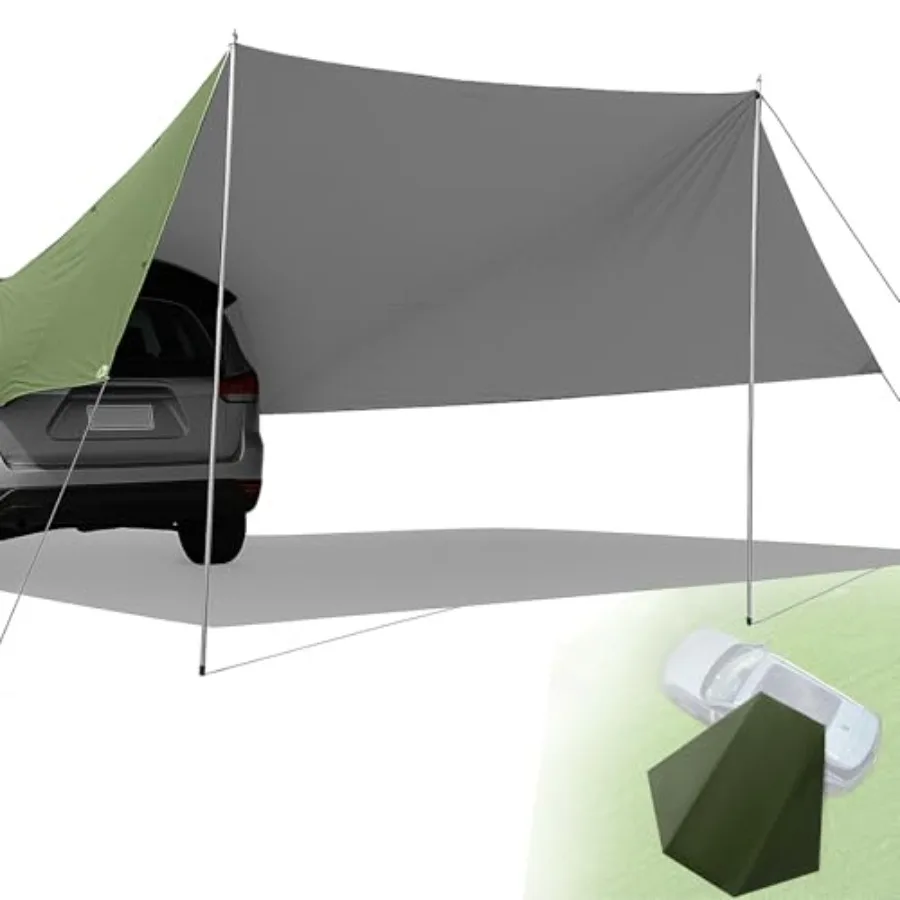 

Тент-навес для внедорожника 14x16 футов, водонепроницаемый, для кемпинга, палатка для грузовика, солнцезащитный тент, уличный навес для оверлендинга, для джипов, фургонов, пикапов