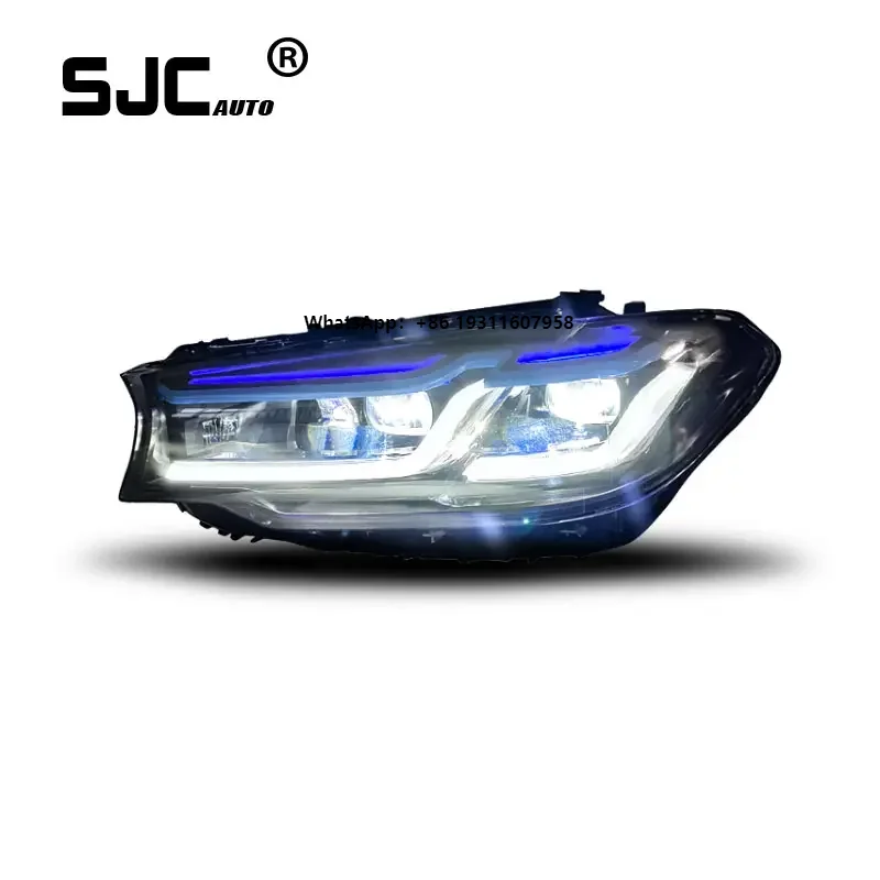 

SJC Auto Car Accessories for 5 Series G30 G38 Headlight Assembly LED Headlamp Daytime Running Lamps 2018-2020