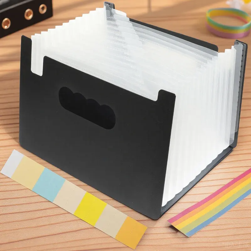 

PP Material File Folder Multi-Function Receipt Holder Coupon Organizer Convenient Portable Office Receipt Organizer Document
