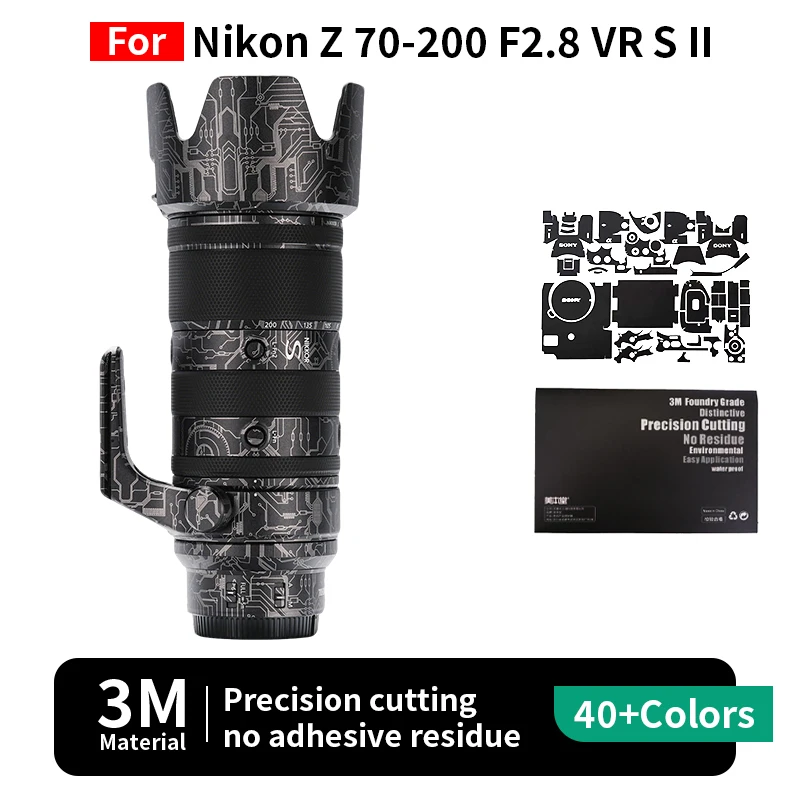 

Защитная пленка для Nikon Z 70-200mm F2.8 II, наклейка для Nikon Z 70-200mm F2.8 II, устойчивая к царапинам защитная пленка, полная защита поверхности.