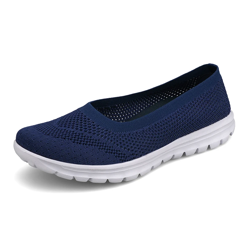 Summer Shoes Woman Mesh Sneakers Slip On Women Flats Loafers Casual Breath Walking Shoes Female Fashion Tenis Soft