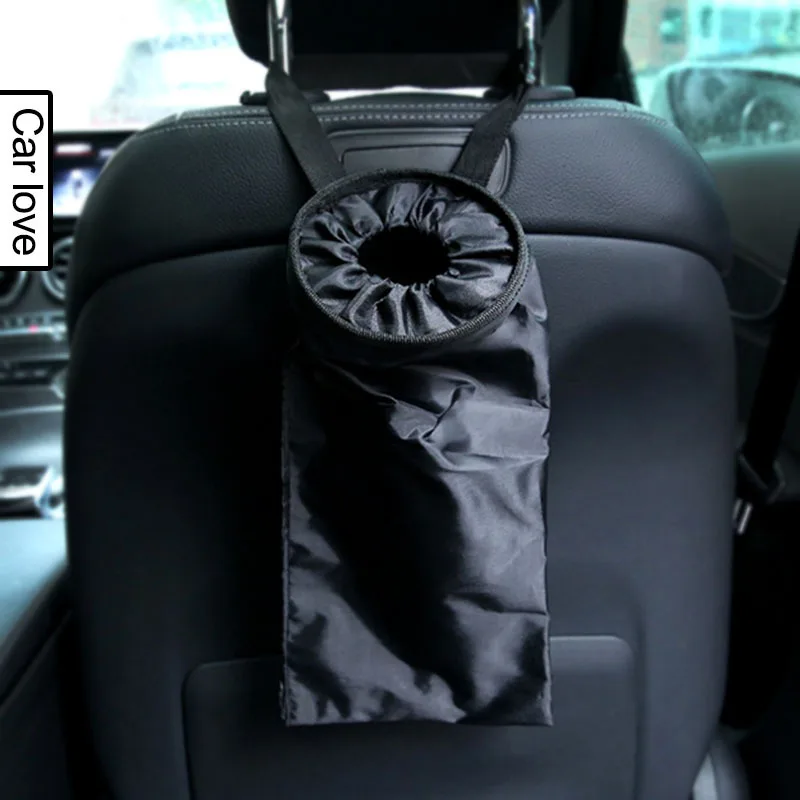 Foldable Car-Mounted Trash Can Multi-Functional Hanging Storage Bucket for Easy Car Access with Garbage Bag Included