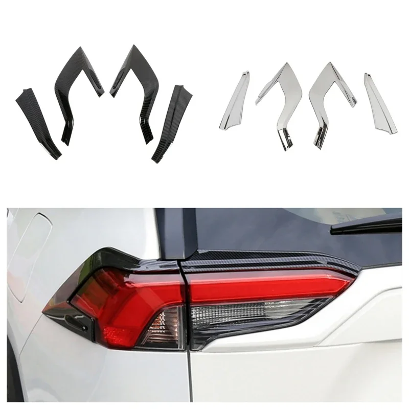 Car Rear Tail Light Eyebrow Cover Trim Rear Brake Lamp Strip Exterior Accessories For Toyota RAV4 RAV 4 XA50 2019-2021 2022 2023