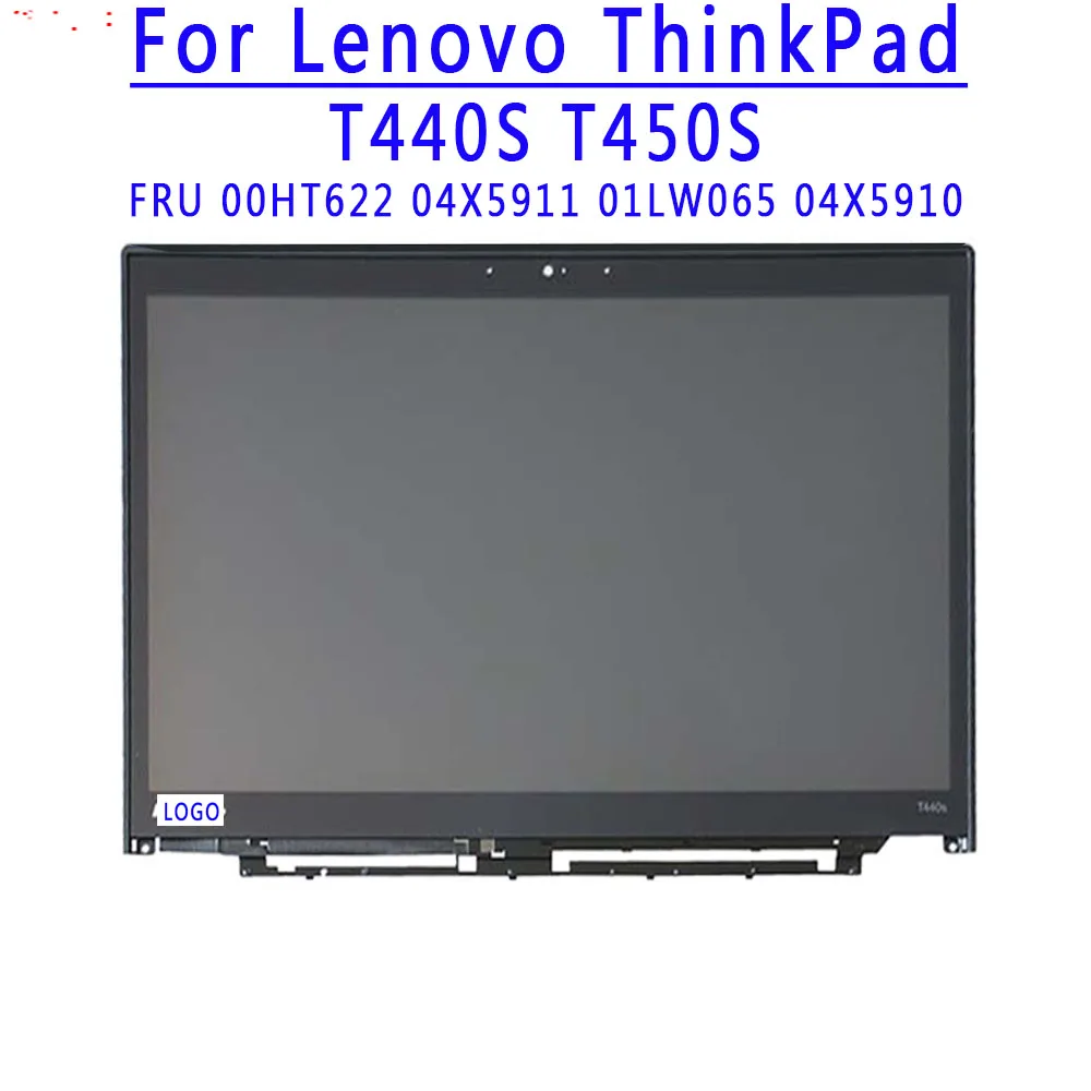 

FRU 04X5911 04X5910 01LW065 00HT622 14.0 inch 1920X1080 IPS 30pins EDP Assembly For Lenovo Thinkpad T440S T450S Touch Assembly