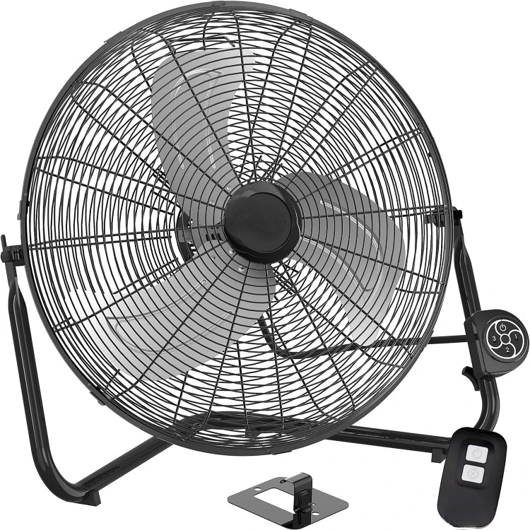 

High Velocity Fan with QuickMount for Floor or Wall Mount Use, 3 Powerful Speeds, Remote Control for Garage, Shop, Attic, 20",