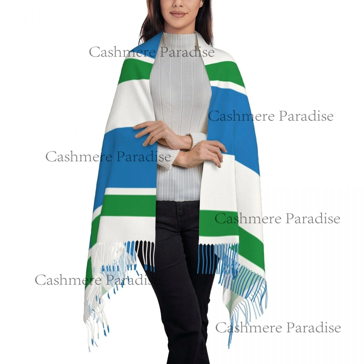 وشاح نسائي ناعم بعلم Sverdlovsk Oblast وشاح ناعم دافئ شال شتوي للهالوين #2