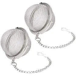 1 Pc Stainless Steel Tea Ball, 2.04 Inch Mesh Tea Infuser StrainersPremium Tea Filter Tea Interval Diffuser For Loose Leaf Tea A