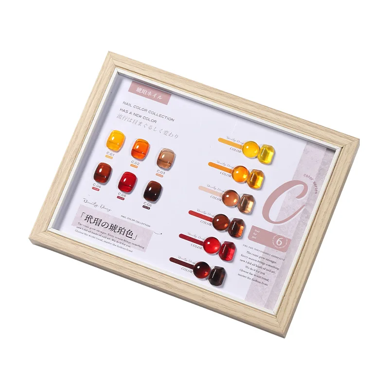 Esmalte de uñas de Gel de otoño ámbar de Jade, 5g/1 tarro, translúcido, naranja, marrón, degradado, puesta de sol, arte de uñas en Gel, ámbar, esmalte de uñas en remojo