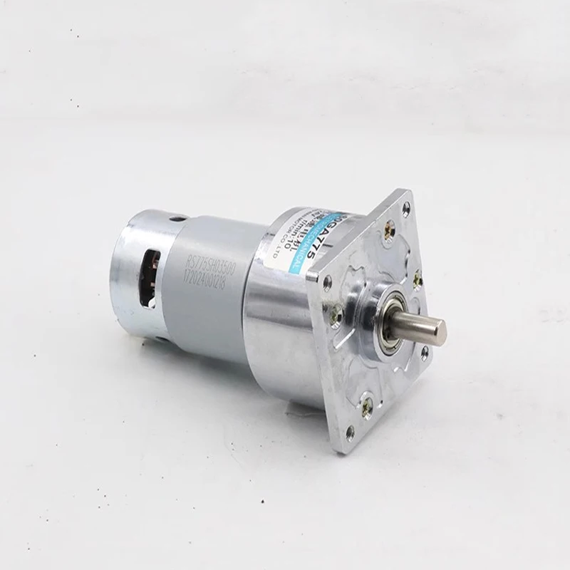 12V/24V Micro Motor High Torque Adjustable Speed Motor Slow Speed DC Motor XD-60GA775 DC Gear Motor35W