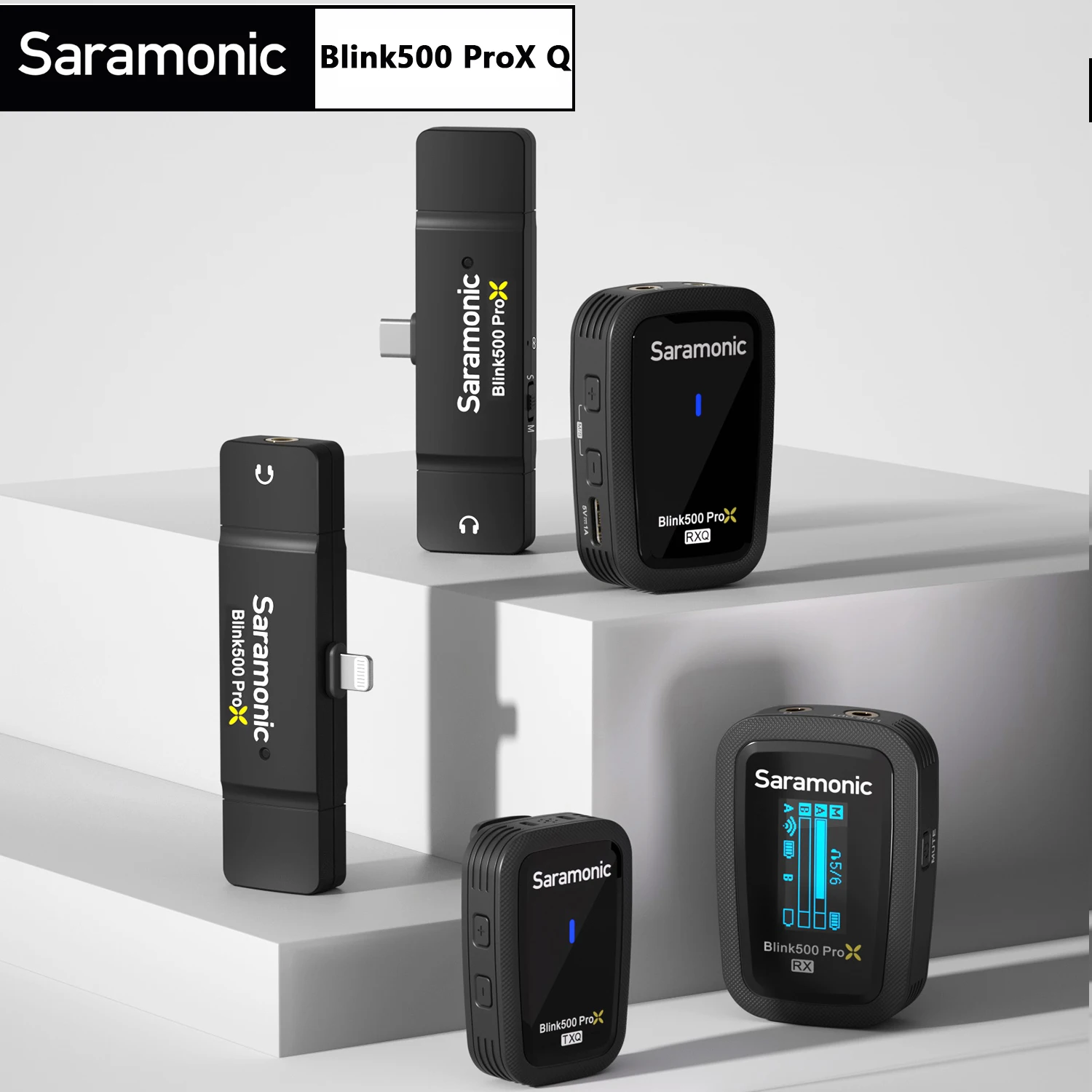 

Беспроводной петличный микрофон Saramonic Blink500 ProX Q для iPhone, Android, DSLRs, камер, Youtube, прямой трансляции