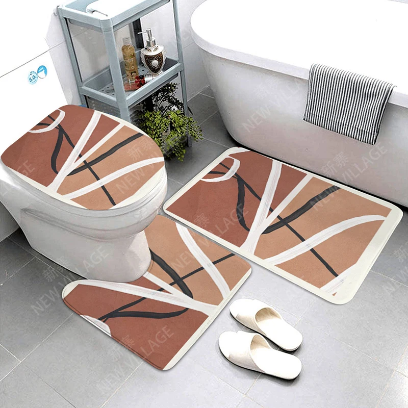 Anti-slip Bath Mat Bathroom Small Rug Shower Mat Decorative Absorbent Foot Mat Entrance Bathtub toilet rug Morandi Nordic Modern