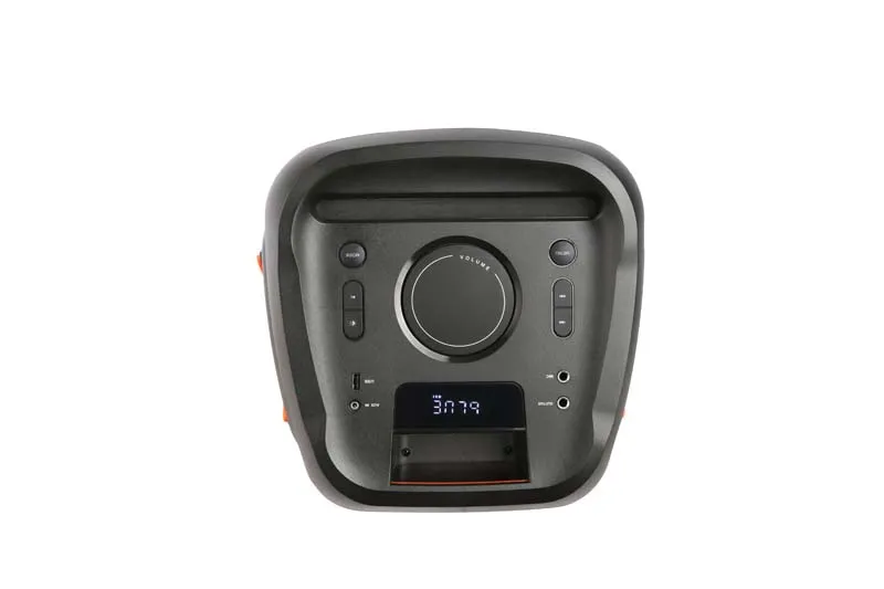 LINGE 80W party box 310 8 inch woofer trolley speaker with led light show j b l speakers portable BT
