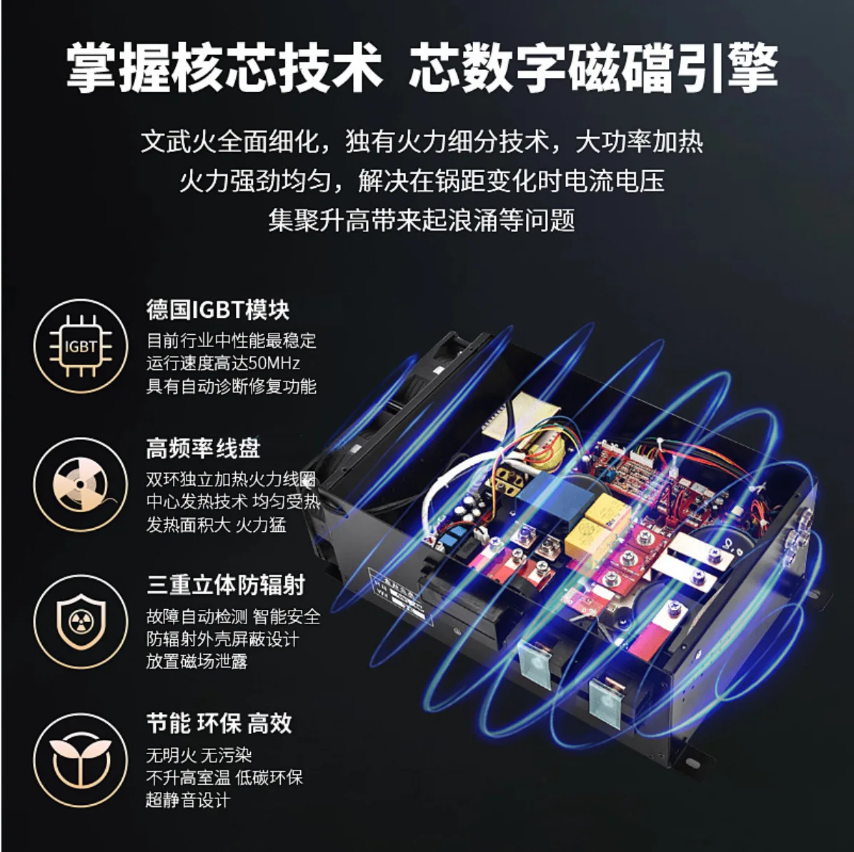 Noodle cooking electric stove snail powder stove braised soup pot 304 stainless steel high power induction cooker 8KW
