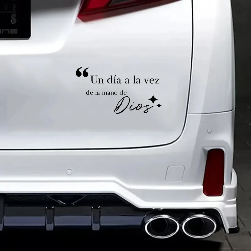 One Day at a Time, Mirror Makeup Mirror Stickers, Car Sticker, Car Window Decoration, Vinyl Sticker