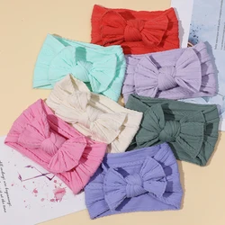 Baby Accessories For Newborn Toddler Kids Baby Girl Boy Hair Band Nylon Headbands Jacquard Solid Color Soft Hair Accessories