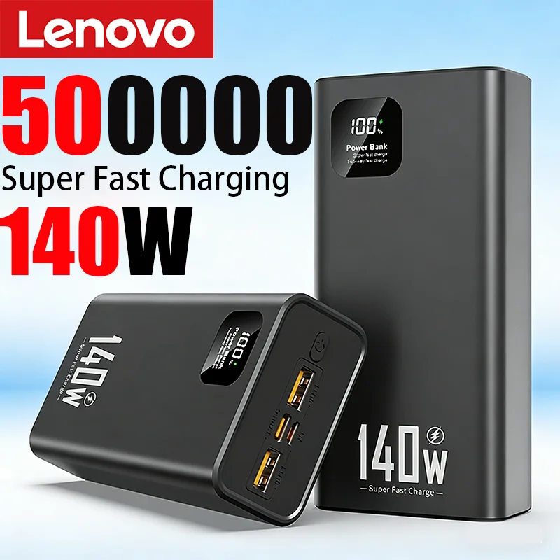 Chargeur de batterie Portable CCC, 140W, 500000mAh, haute capacité, charge Super rapide, pour iPhone 12-17, Samsung 2026