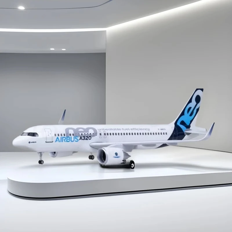 

Model Aircraft 47CM Scale A320 NEO Prototype Model Airplane Diecast A320 child toy plane Kit with Stand boys toys