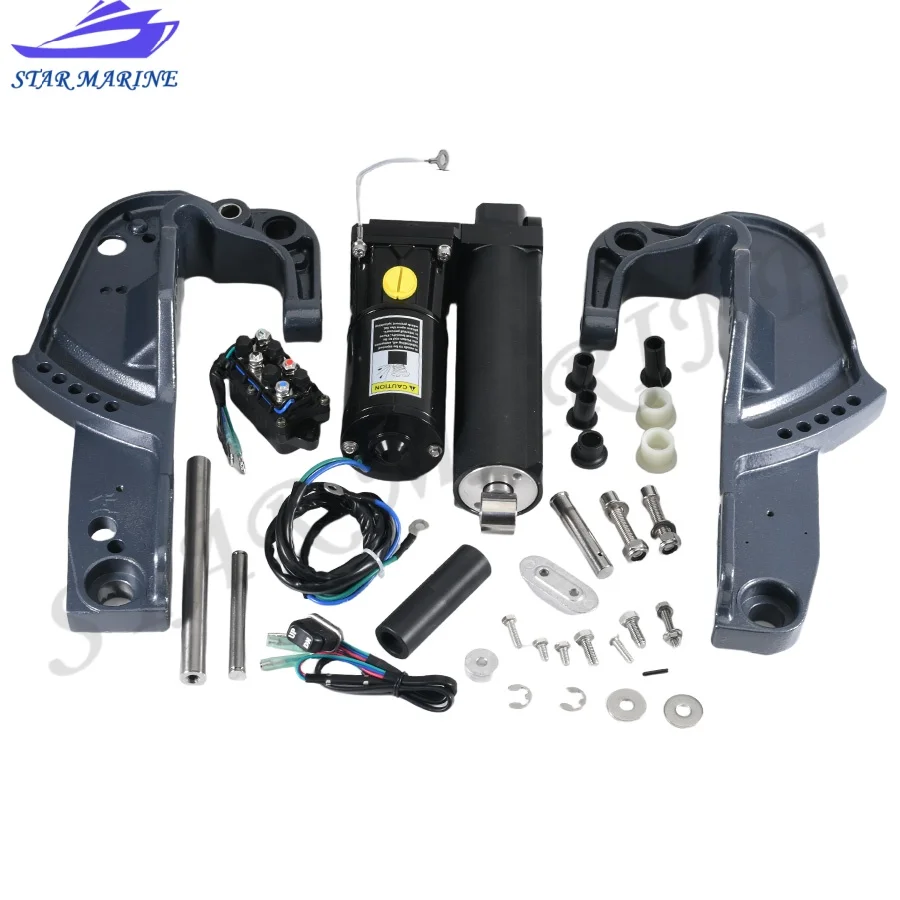 65W-43111-00-4D 65W-43112-00-4D For Yamaha Outboad 2T 40HP 4T F25 Single Ram Power Tilt Trim Unit/Clamp Bracket Set 65W-43800