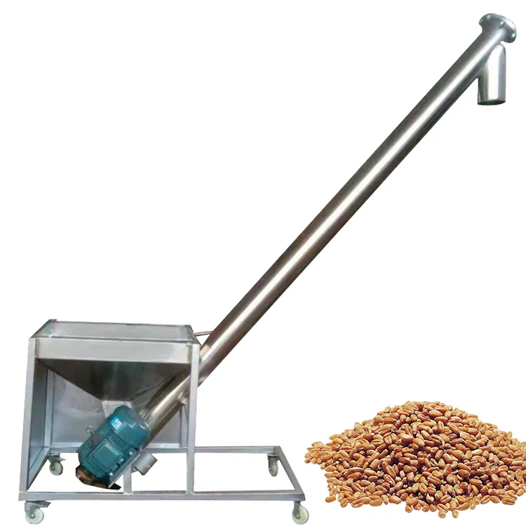 

Automatic Small Portable Grain Powder Auger Flexible Steel Screw Feed Elevator Feeder Conveyor Machine