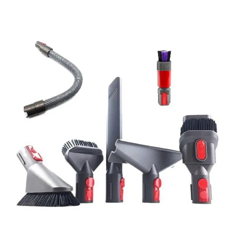 

A65T-Набор из 7 прочных насадок/щеток и шлангов для пылесосов Dyson V7 V8 V10 V11 V15, сменные аксессуары