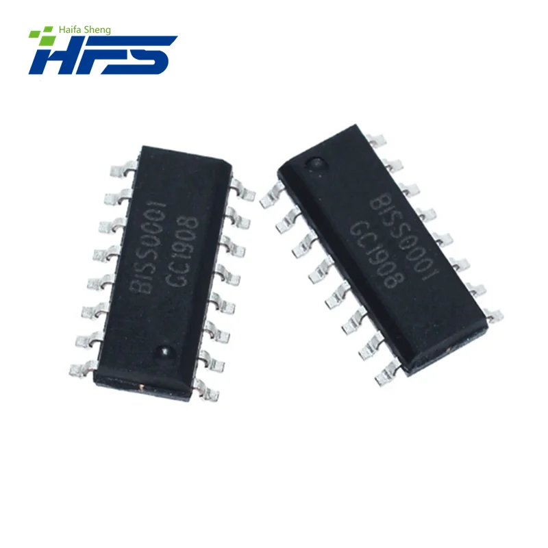 Processador infravermelho do sinal do sensor, SMD, BISS 0001, BISS0001, SOP-16, IC novo e original, 10 PCes