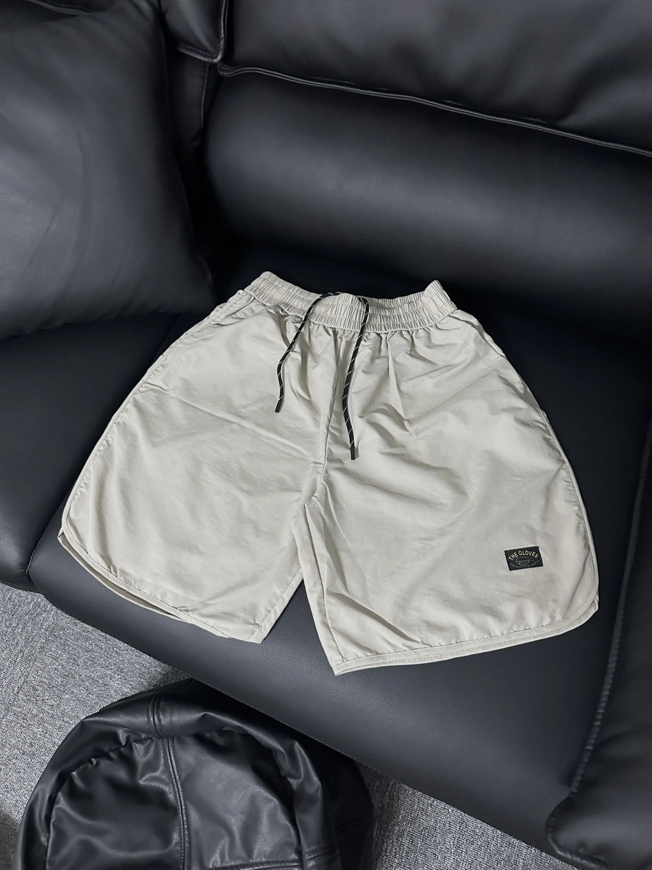 

American Retro Workwear Boxing Nylon Qui Dry orts Men Summer Thin Breathable Straight Leg Sports Baskeall Five-Point Pants