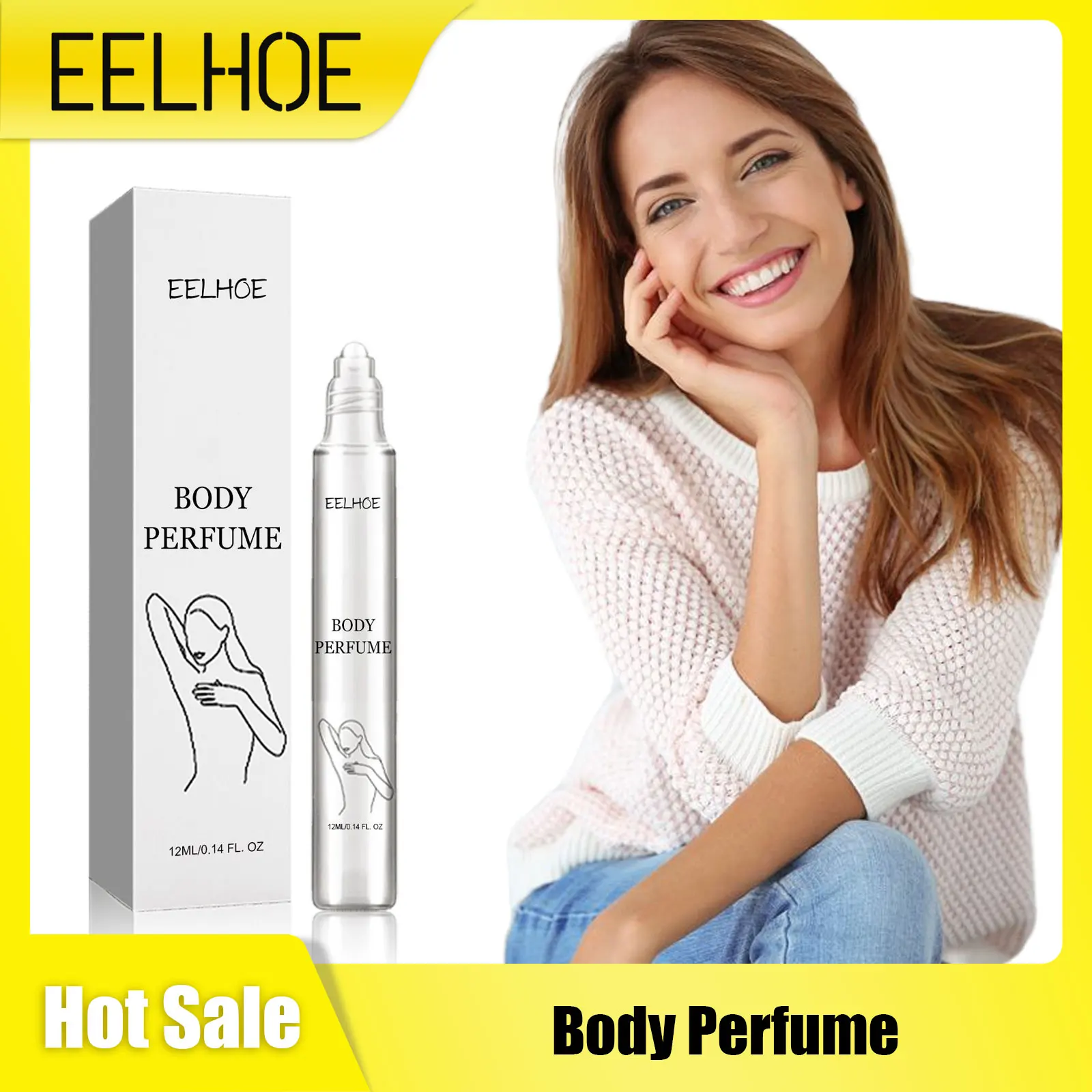 Body Perfume Long Lasting Pheromone Floral Scent Perfume Light Natural Fragrance Deodorant Dating Roll on Perfume For Women 12ml