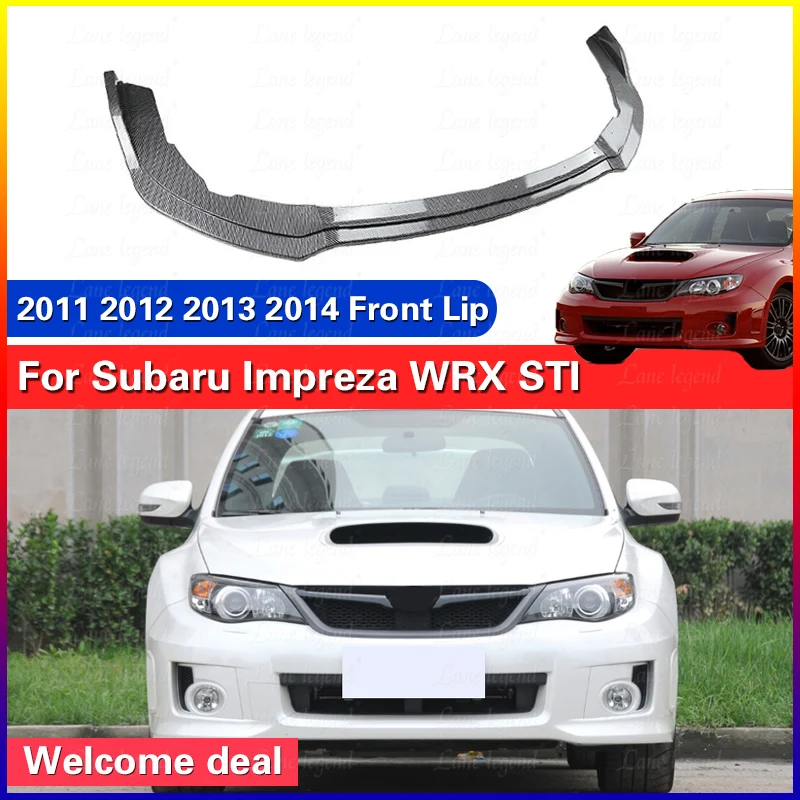 High Quality Car Front Bumper Spoiler Lip Lower Splitter Blade For Subaru Impreza WRX STI 2011 2012 2013 2014