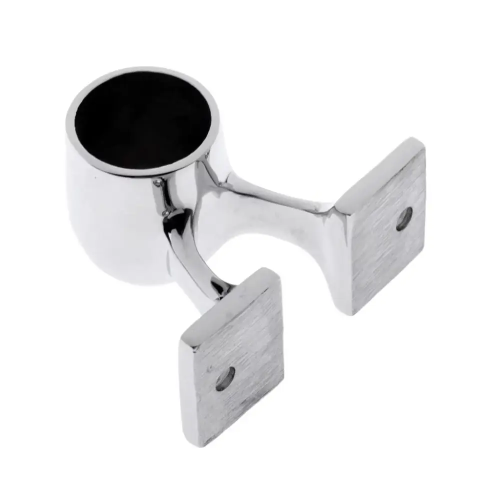Stainless Steel Marine Handrail Bracket 25mm Center/End Boat Hand Rail Fitting 90° Stanchion Support Railing Part Boat Owners