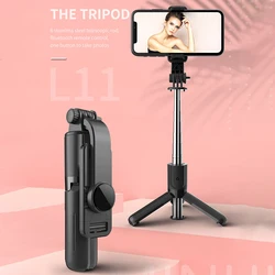 L11 Portable Mini Selfie Stick with Monopod Tripod for Phone, Suitable for Blitzwolf Huawei Xiaomi Gimbal Smartphone Bracket