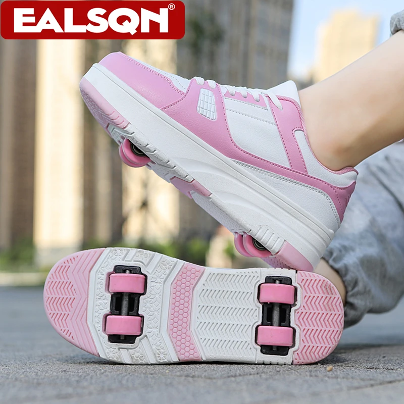 

Roller Skate Shoes Kids Snickers With Wheels Children Roller skates Fashion Outdoor Sports Shoes Girls Boys Gifts For Student