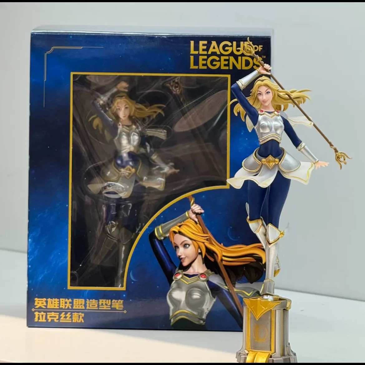 League Of Legends Jinx 3d Pen Anime Figurka Oficjalna autentyczna gra Peryferia Dekoracja biurka Figurka Model Zabawki Prezenty urodzinowe