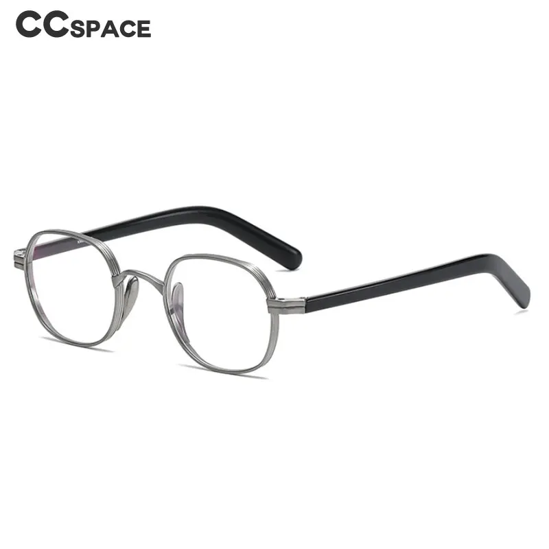 53314 Retro okulary z octanu ramki z czystego tytanu mężczyźni kobiety moda optyczna najwyższej klasy okulary korekcyjne